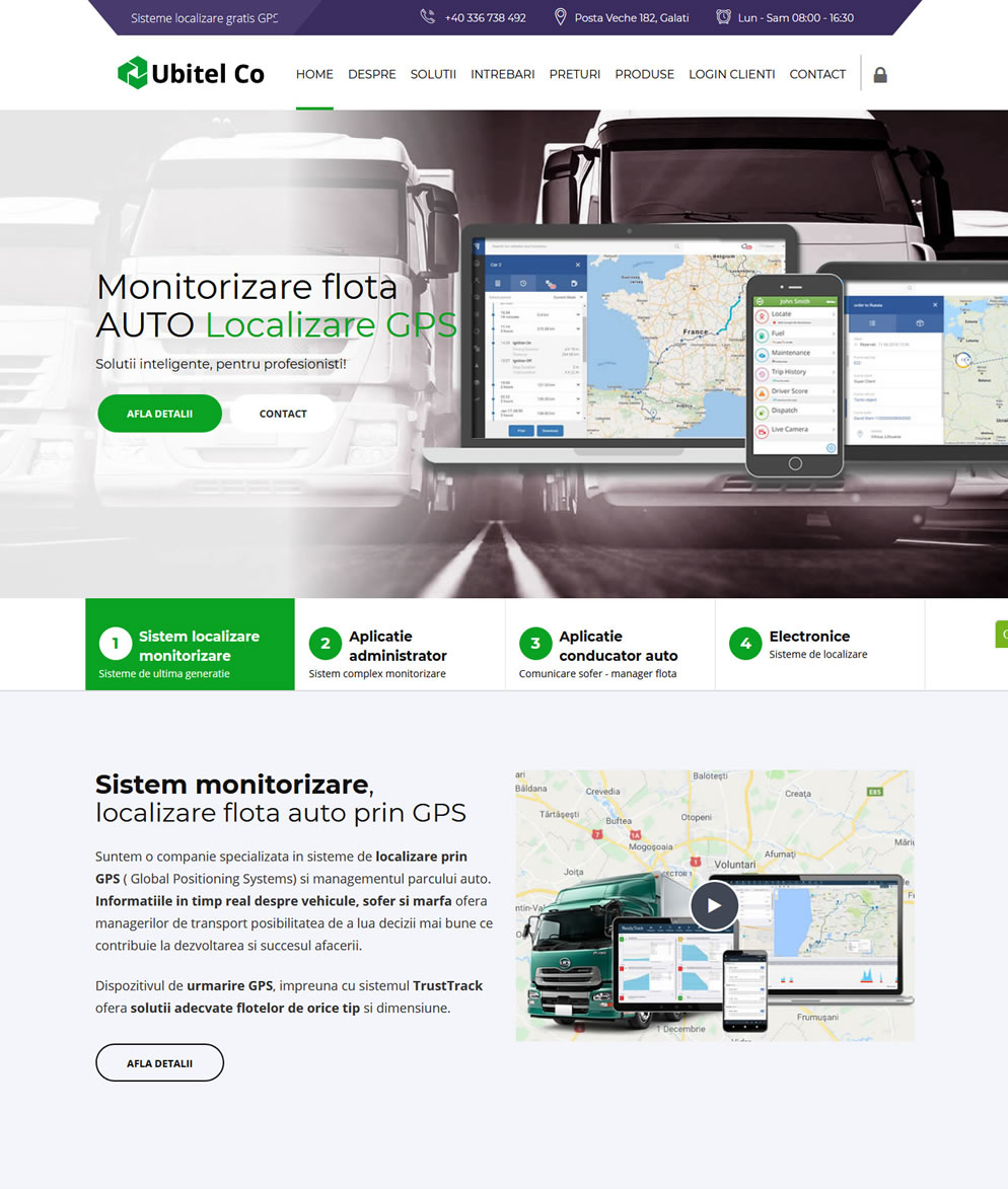 Homepage site monitorizaregps-auto.ro